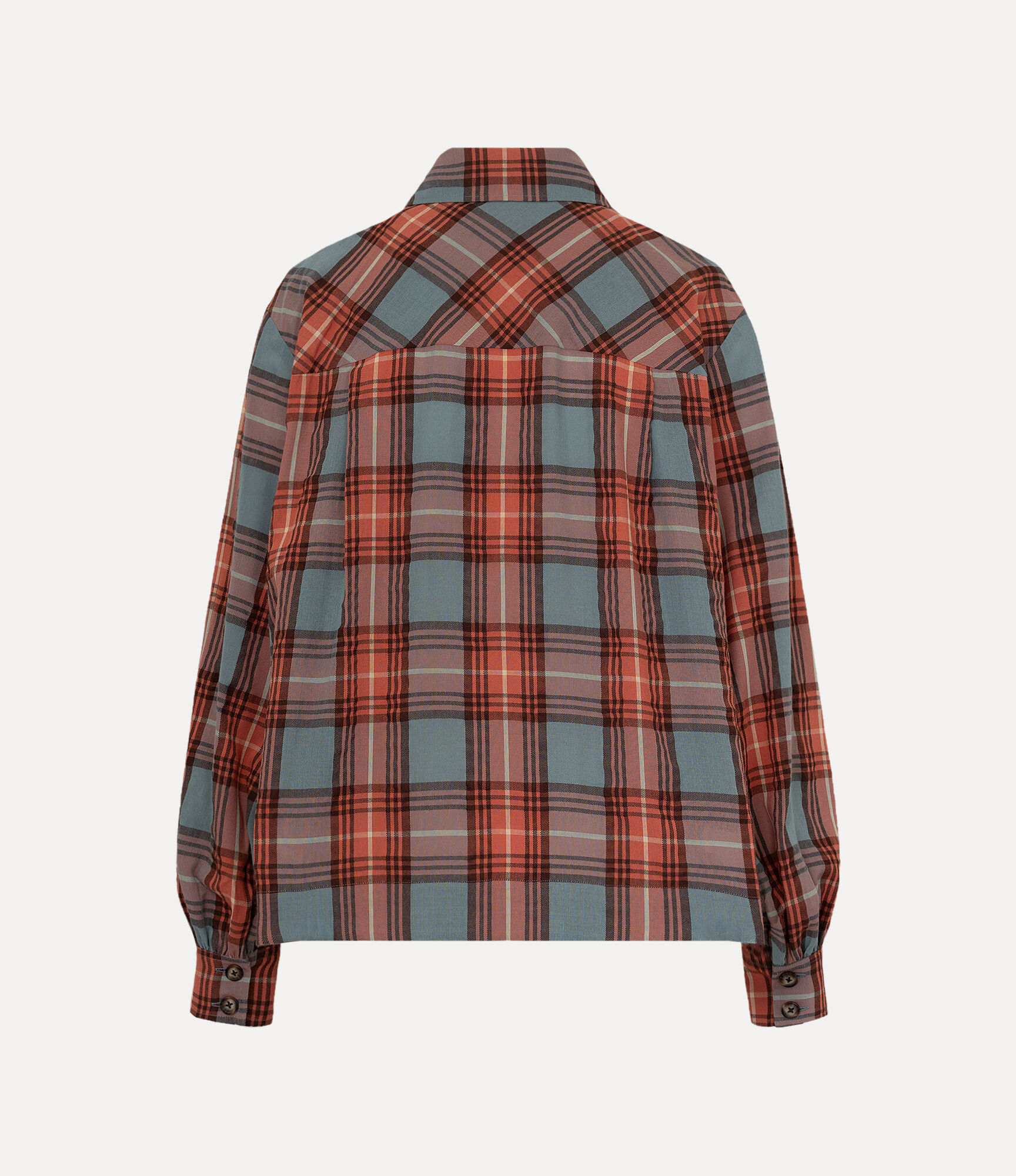 See Through Check Bow Shirt  large image number 6