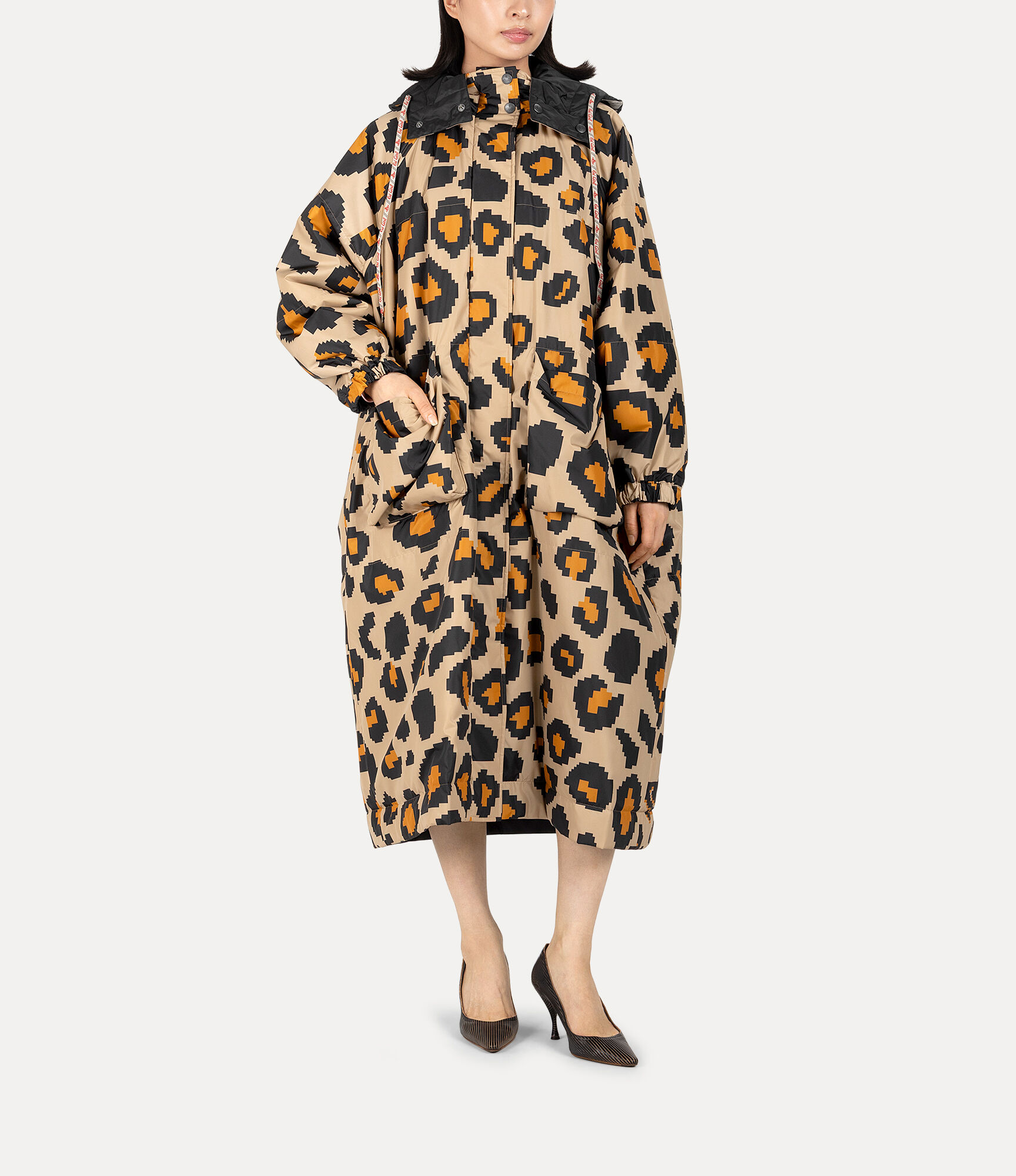Pixelated Leopard Reversible Coat  large image number 6