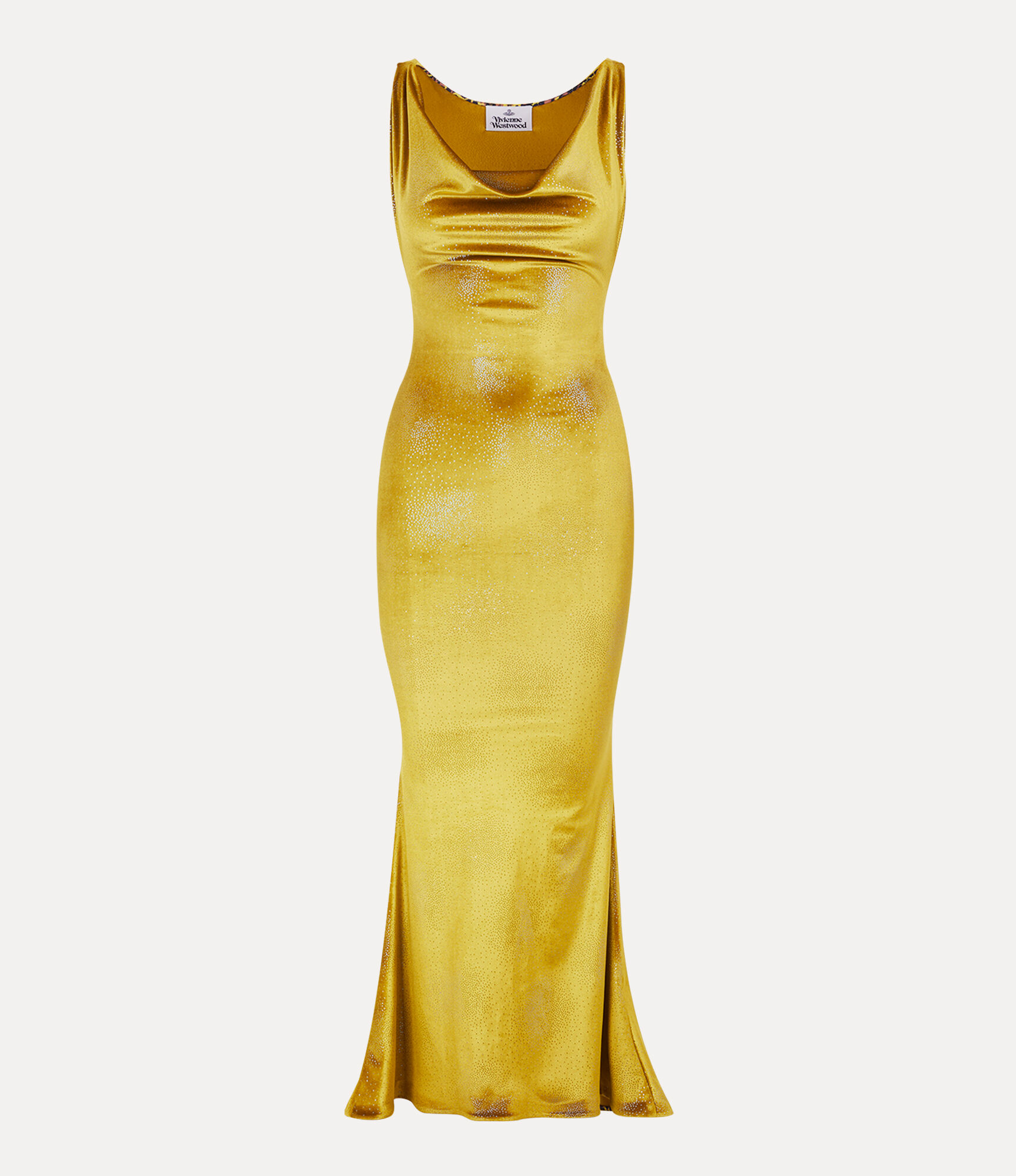 Long Liz Jersey Dress in GOLD | Vivienne Westwood®