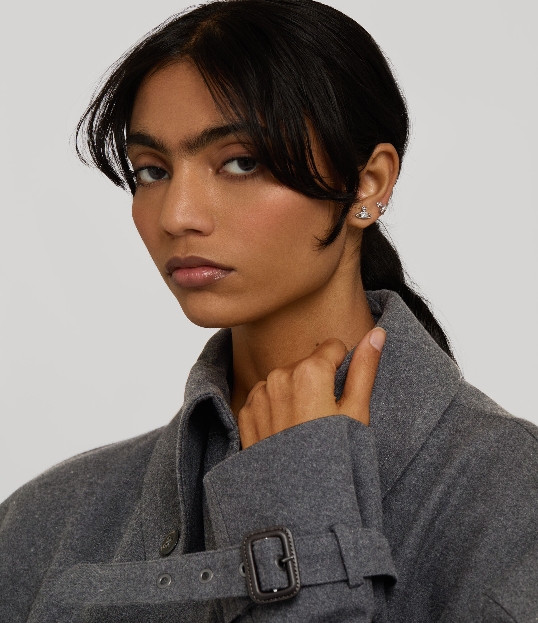 Nano Solitaire Earrings   large image number 2