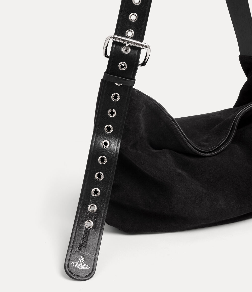 Vivienne Westwood Maxime Medium Shoulder Bag in Black, view 3