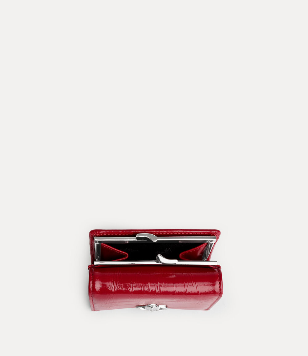 Vivienne Westwood Small Frame Wallet in Red, view 5