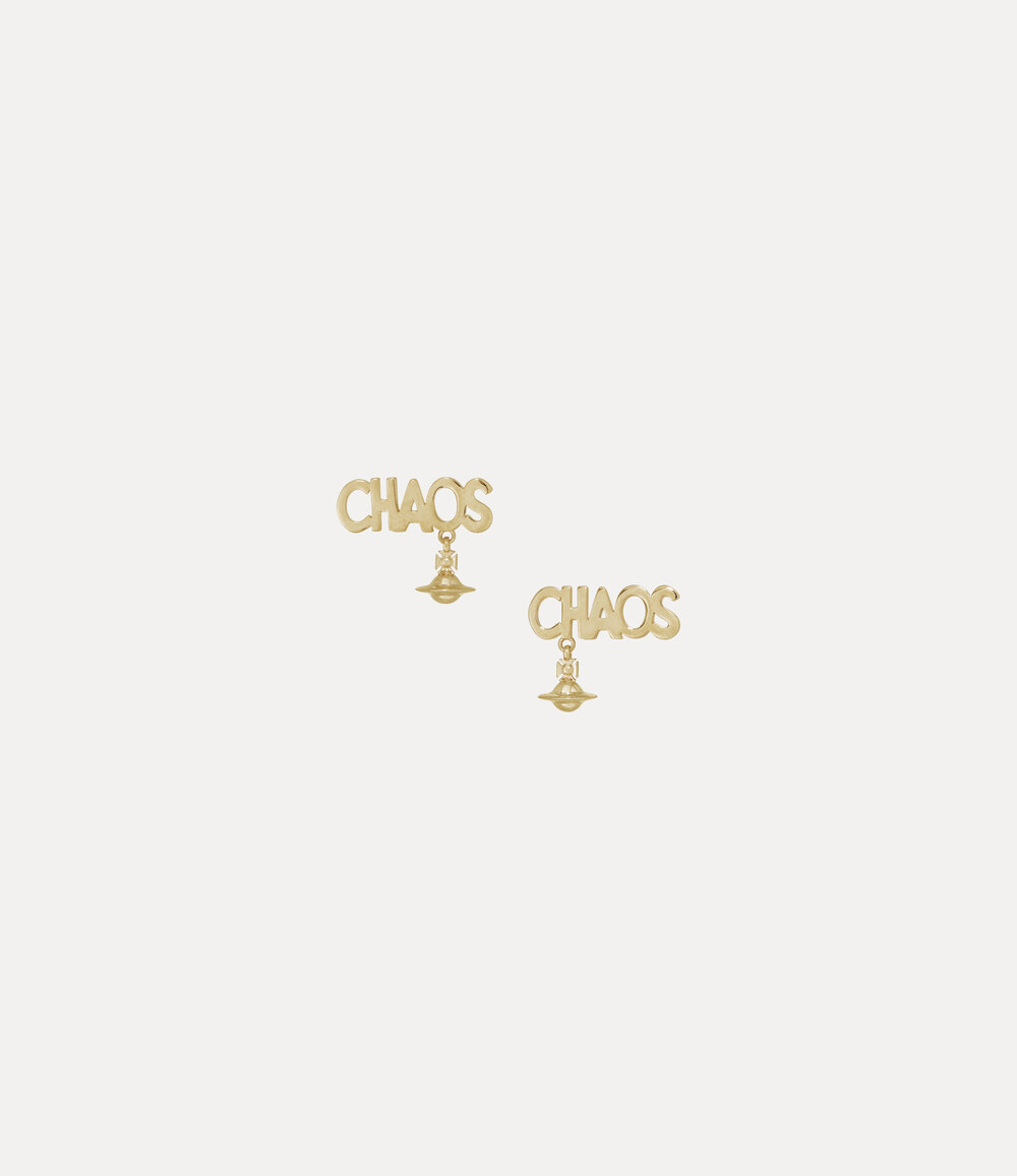 Vivienne Westwood Chaos Stud Earrings in Gold