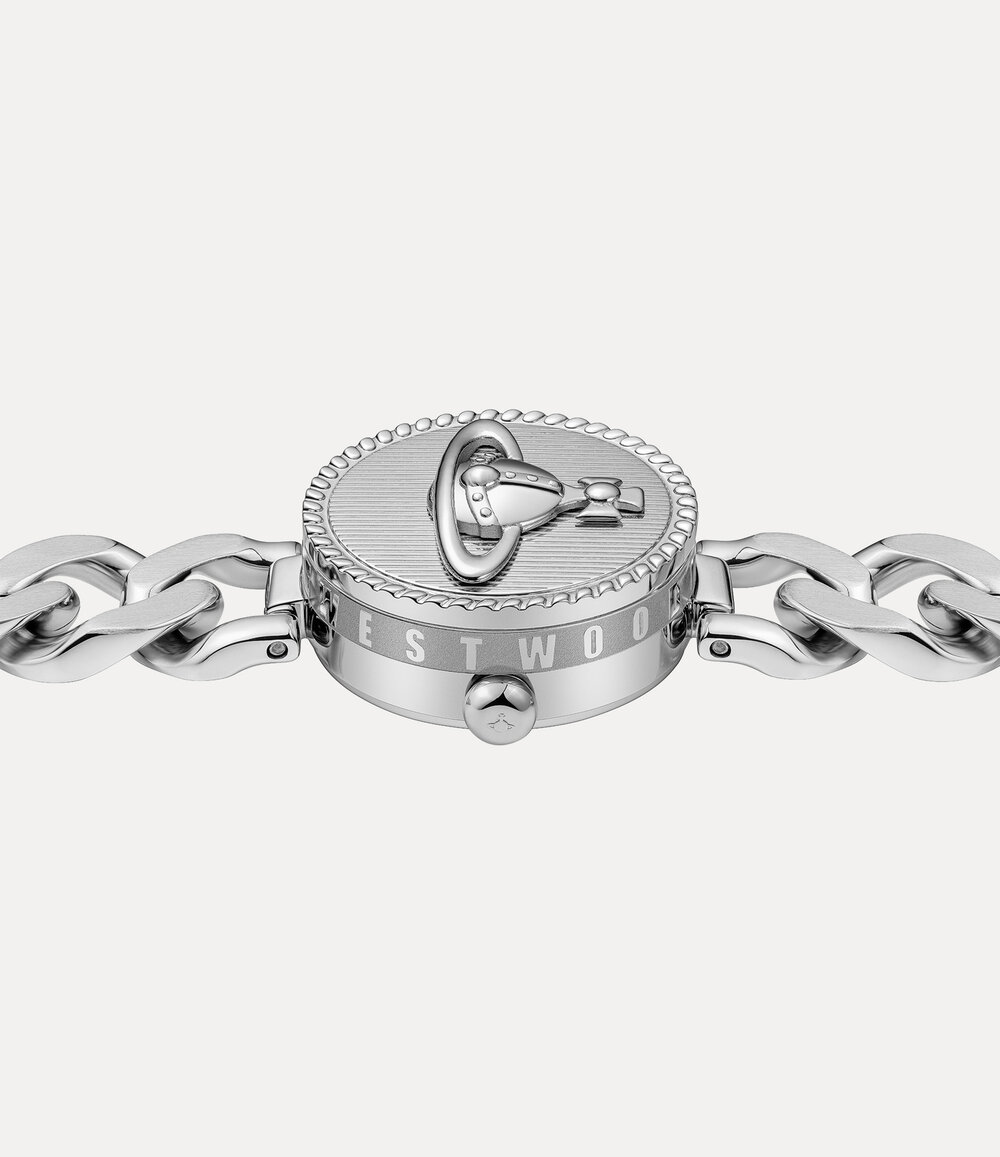 Vivienne Westwood Orb Button Watch in Silver, view 6