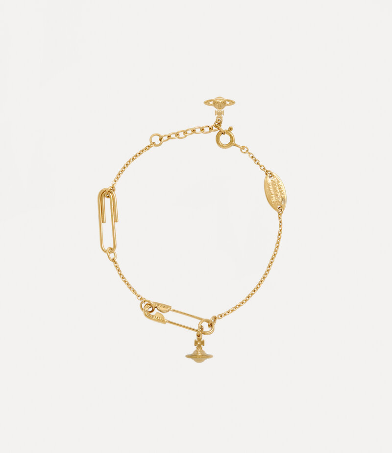 Vivienne Westwood Safety Pin Bracelet in Gold