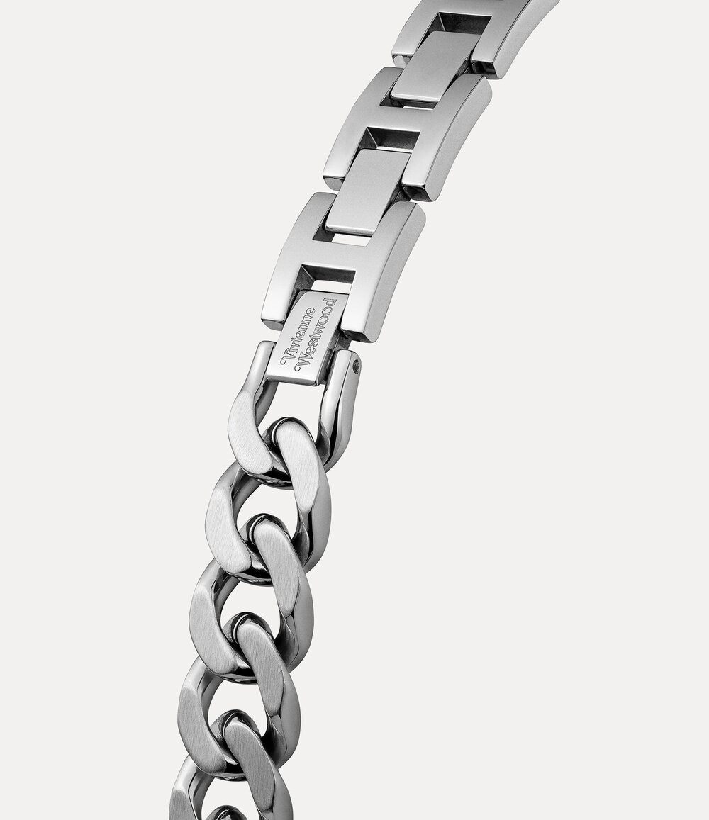 Vivienne Westwood Orb Button Watch in Silver, view 5