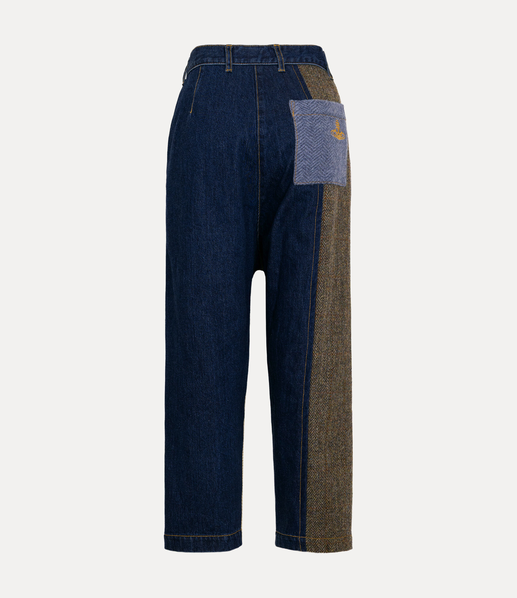Harris Tweed Denim Curve Trousers  large image number 5