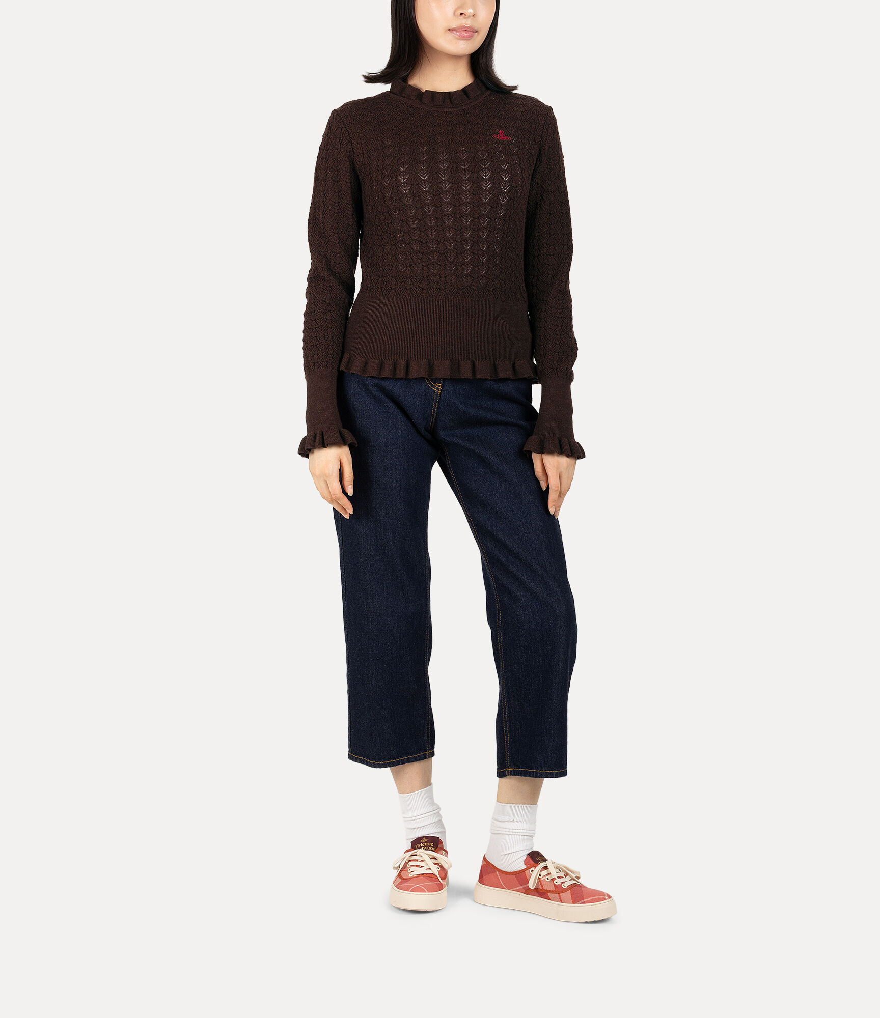 Shell Frill Knit Pullover  large image number 2