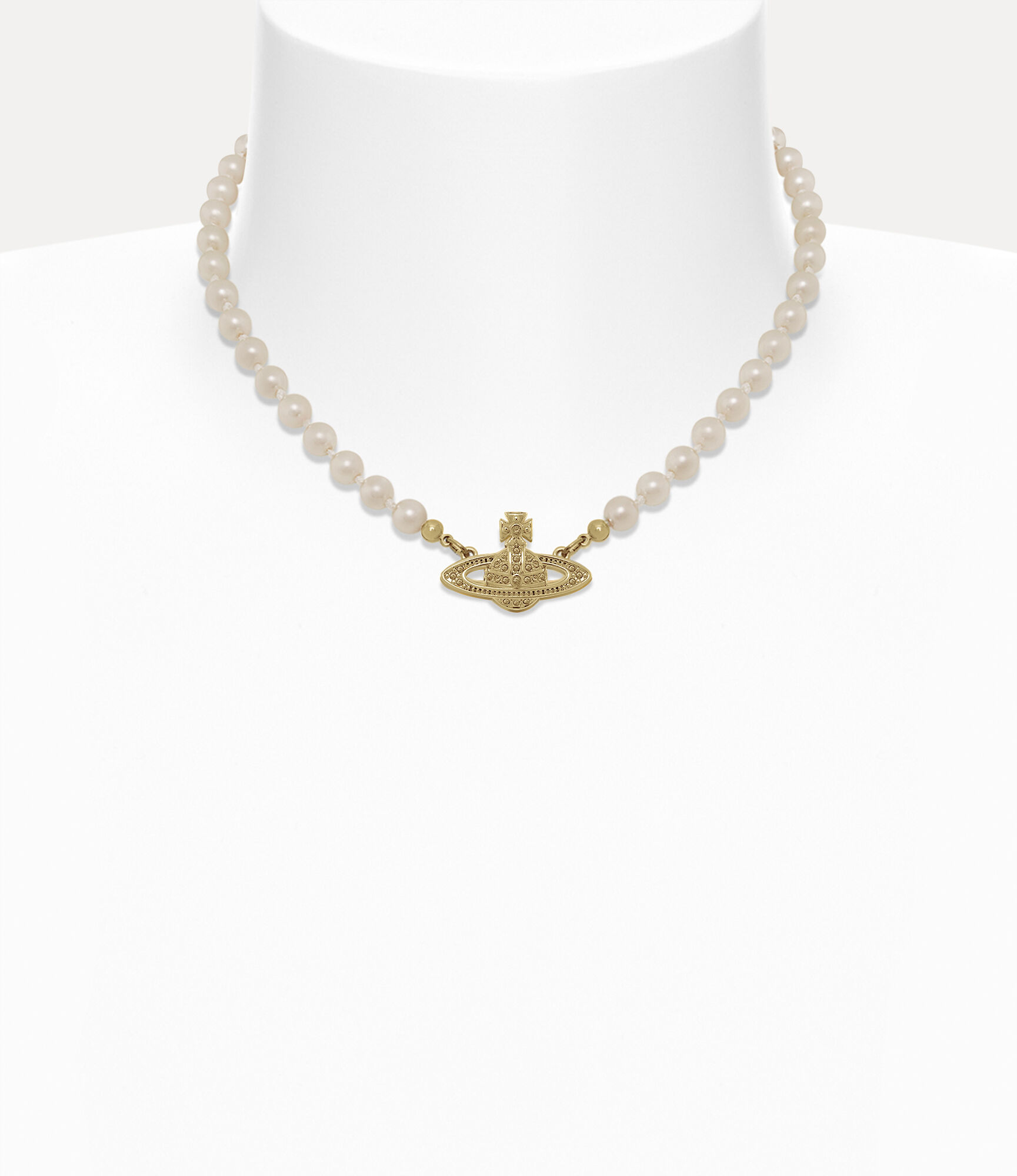 Mini Bas Relief Pearl Choker