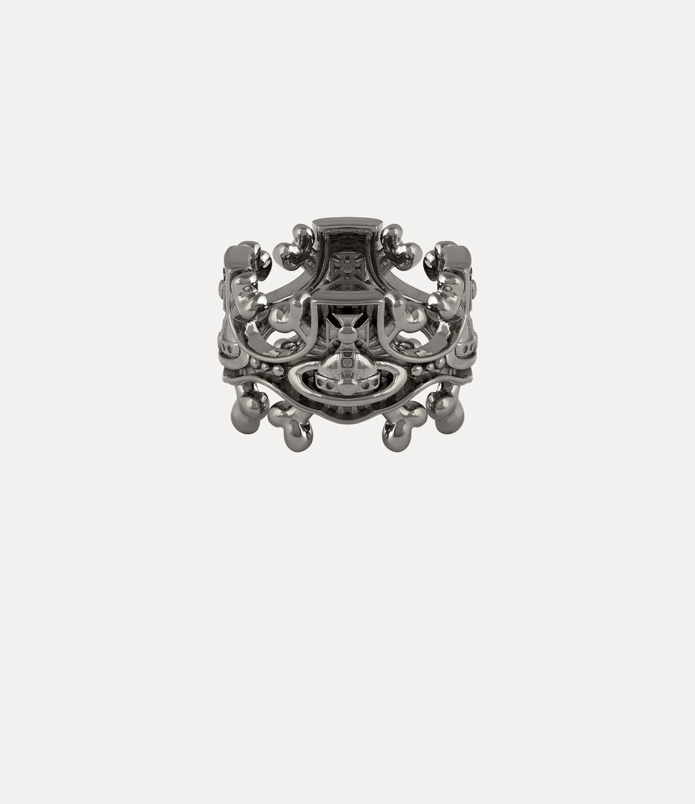 Vivienne Westwood Cosimo Ring in Gunmetal