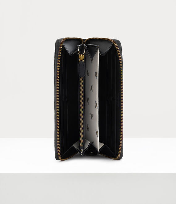 Rounded Wallets zip round wallet in black | Vivienne Westwood®