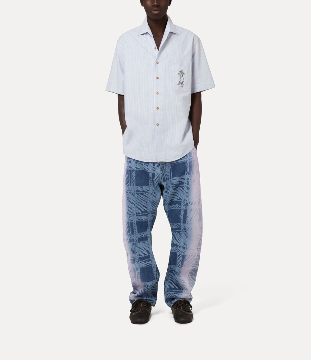 Vivienne Westwood Bowling Shirt in Ink Stripe, view 2
