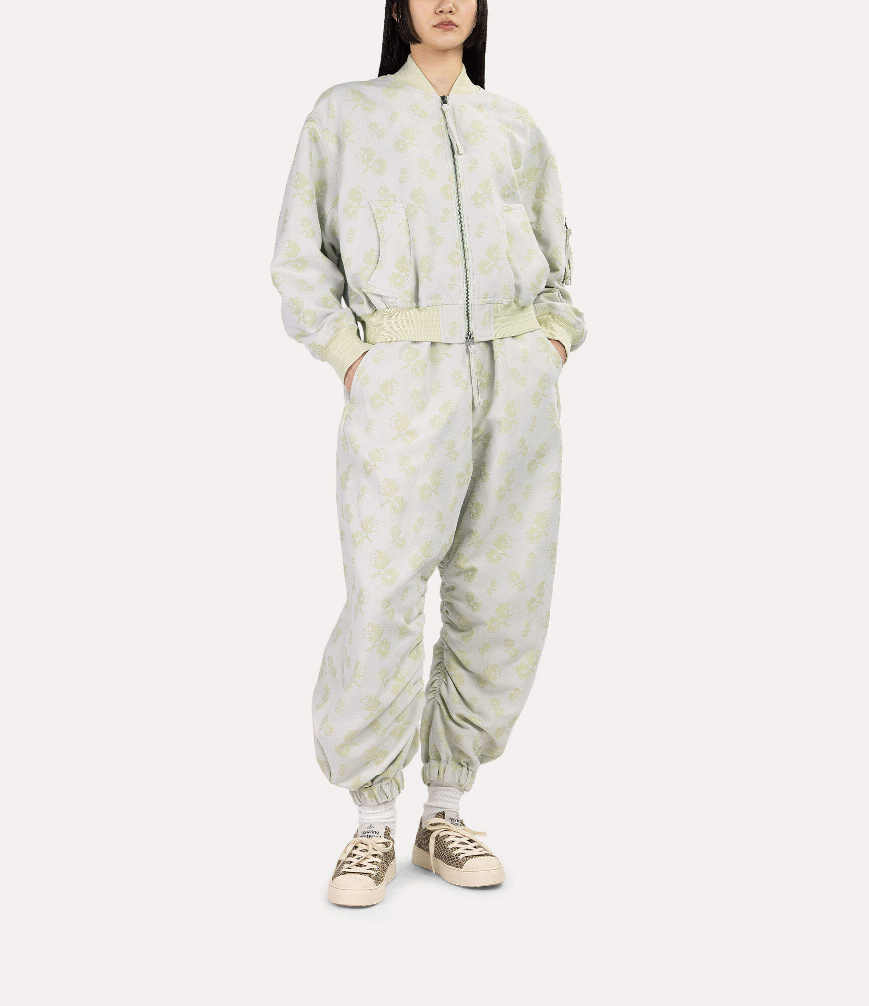 Flower Jacquard Pants  large image number 2