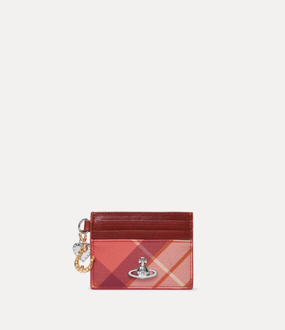 Vivienne Westwood Card Holder With Charms Buccia/shiny Leather Fraser-pink One Size Women