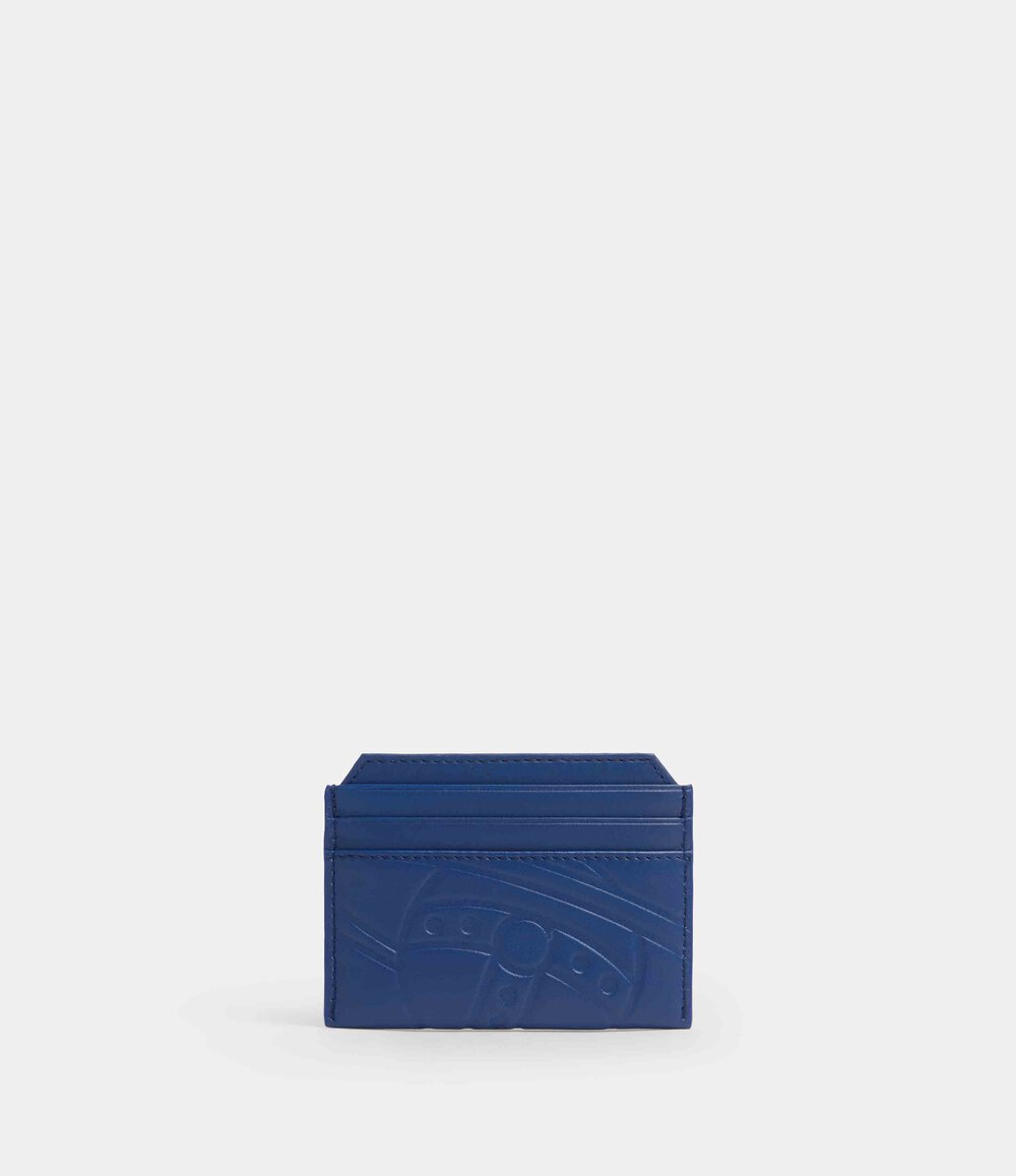 Vivienne Westwood Slim Card Holder in Dark Blue, view 2