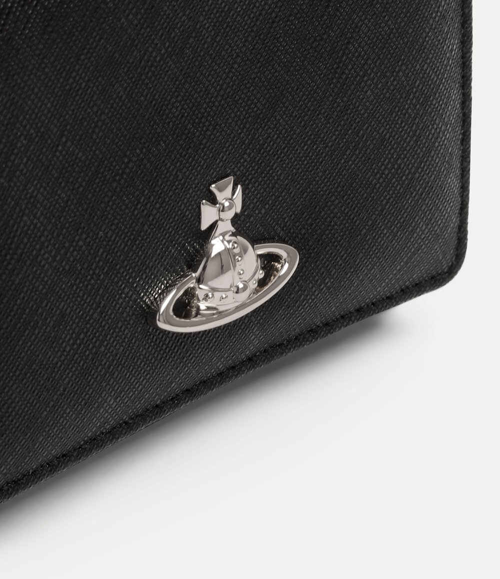 Vivienne Westwood Small Frame Wallet in Black, view 3