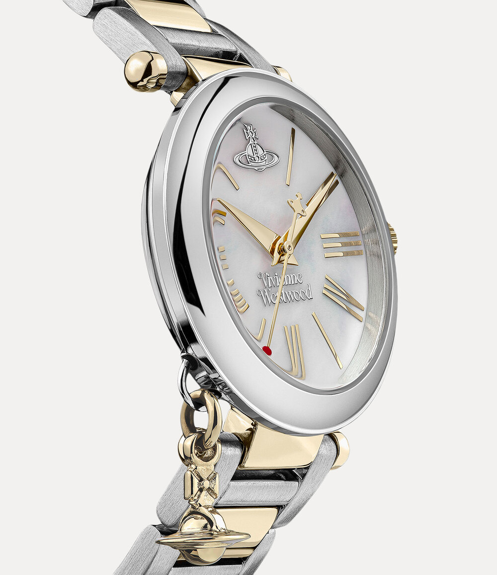 Vivienne Westwood Mother Orb Watch in Silver / Gold, view 3