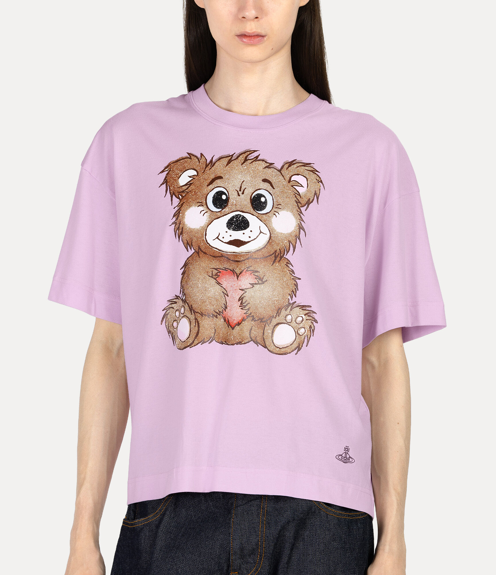 Halftone Bear Short T-shirt  large image number 4