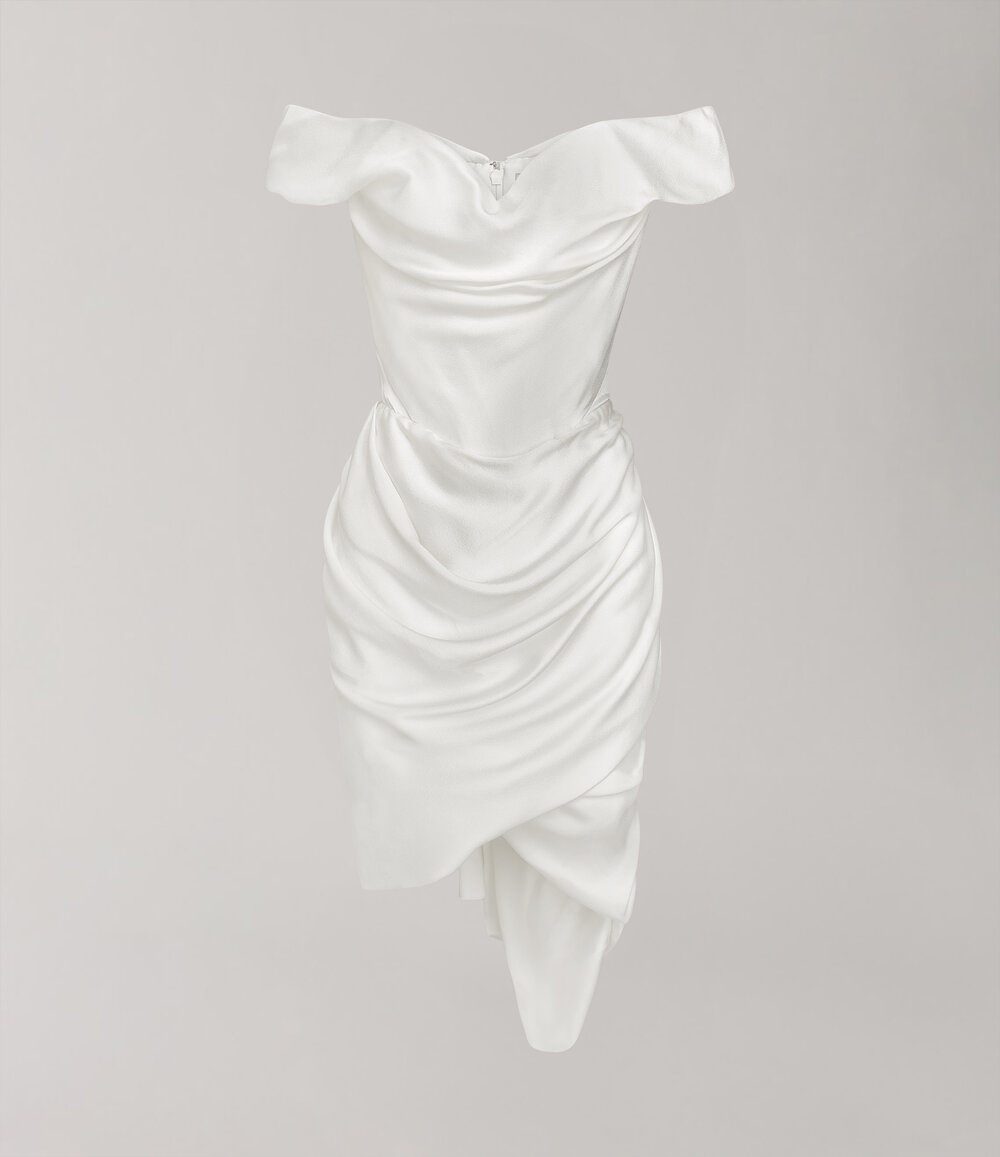 Vivienne Westwood Nova Cora Mini Dress in pearl