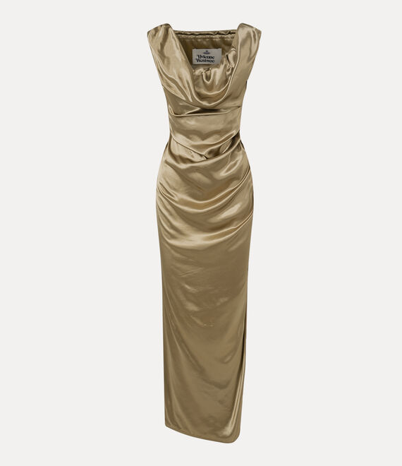 Vivienne Westwood Ginnie Pencil Long Dress In Green