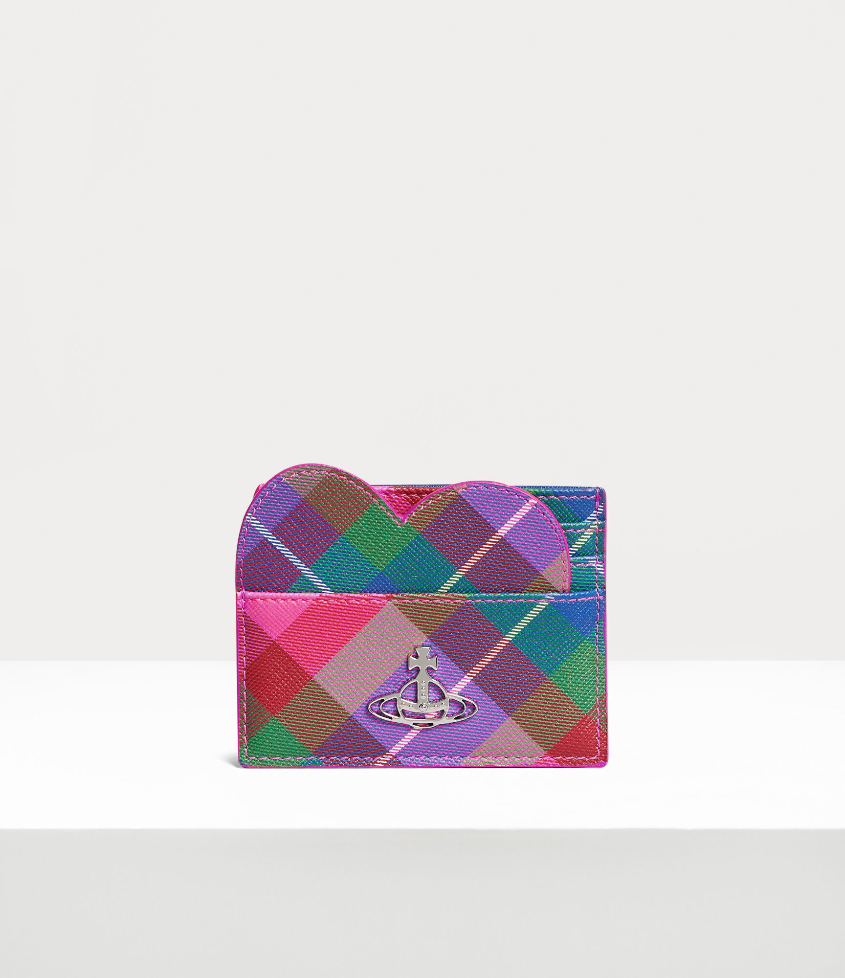 Heart Card Holder in CANDY-TARTAN | Vivienne Westwood®