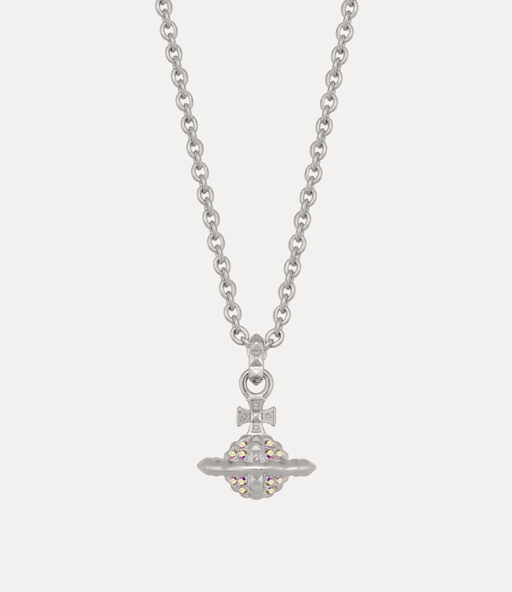 Vivienne Westwood Small Mayfair Orb Pendant Necklace in silver