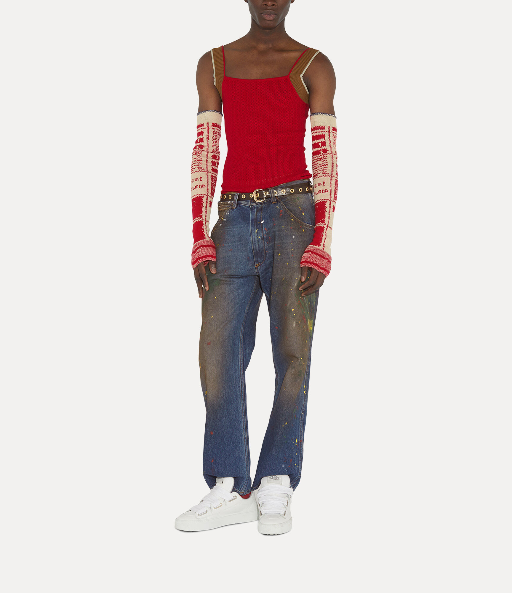 Checked Arm Warmers  large image number 6