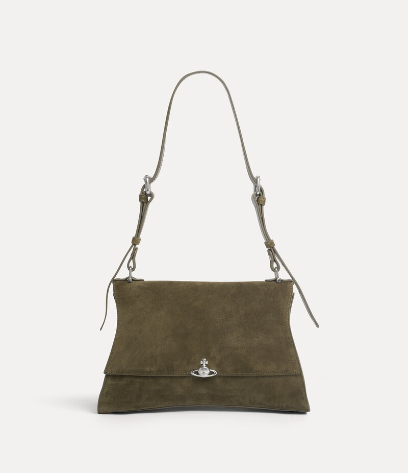 Vivienne Westwood Bianca Medium Shoulder Bag in Khaki