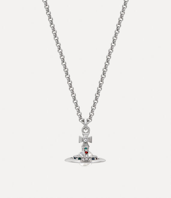 New Petite Orb Pendant Necklace in PLATINUM Vivienne Westwood®