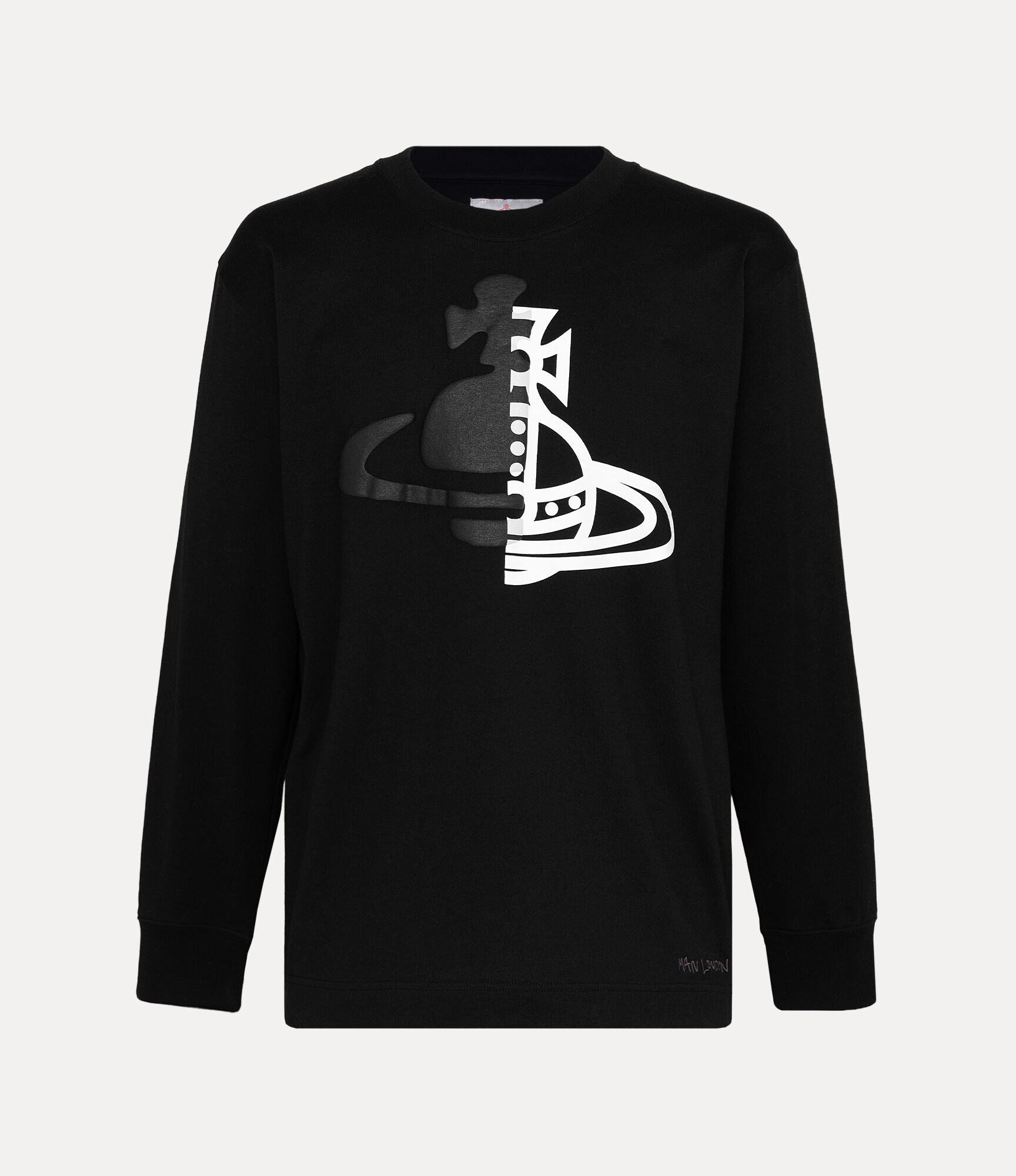 Half and Half Long Sleeve t-shirt 