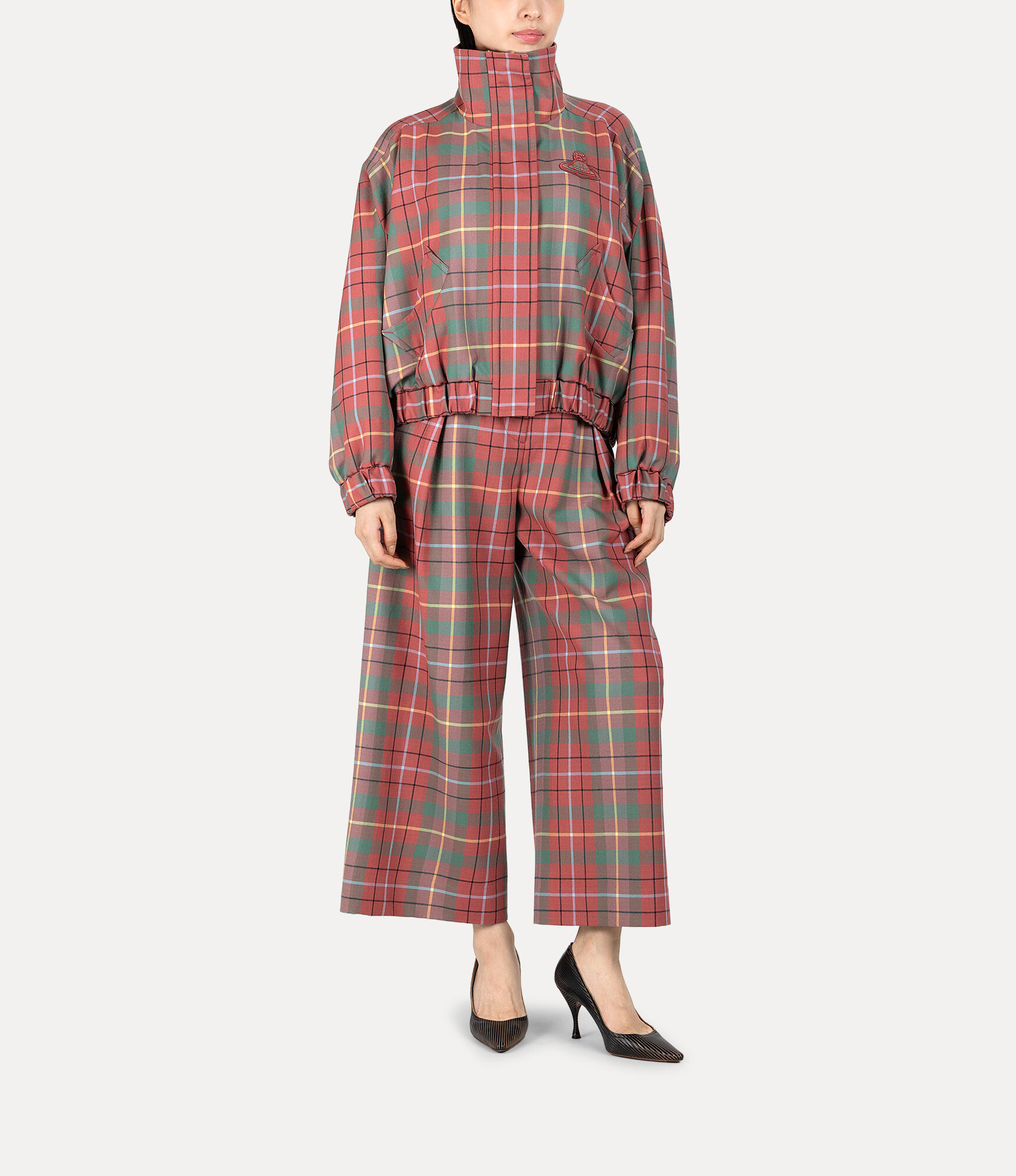 Tartan Check orb Patch Blouson  large image number 2