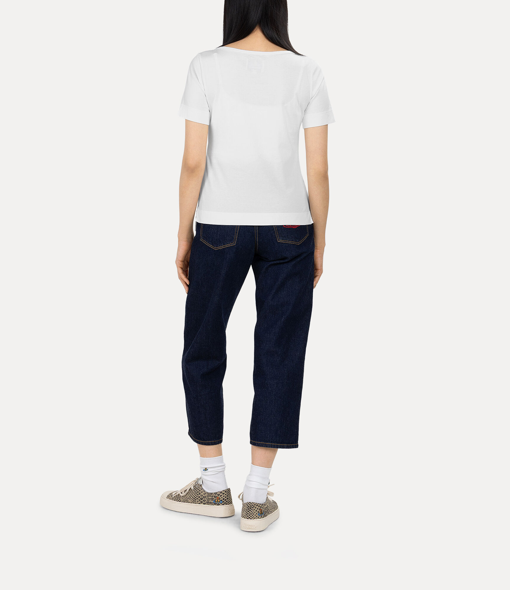 Organic Cotton Jersey Basic Round Neck T-shirt  large image number 3