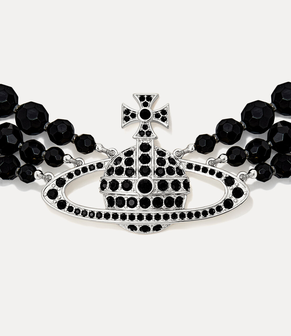 Vivienne Westwood Messaline Three Row Choker, view 2