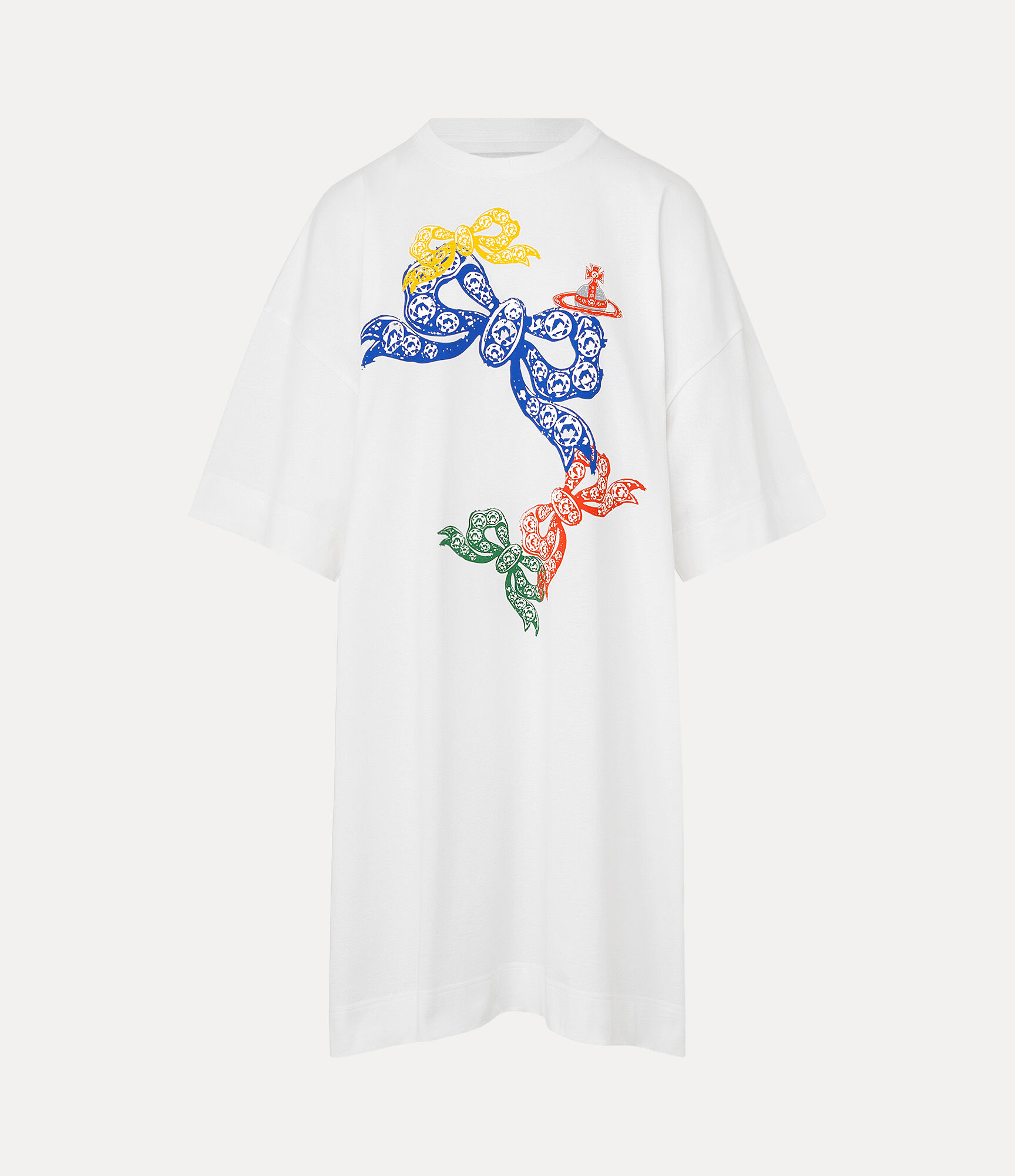Jewellery Bow Print Big Beefy T-shirt in WHITE | Vivienne Westwood®