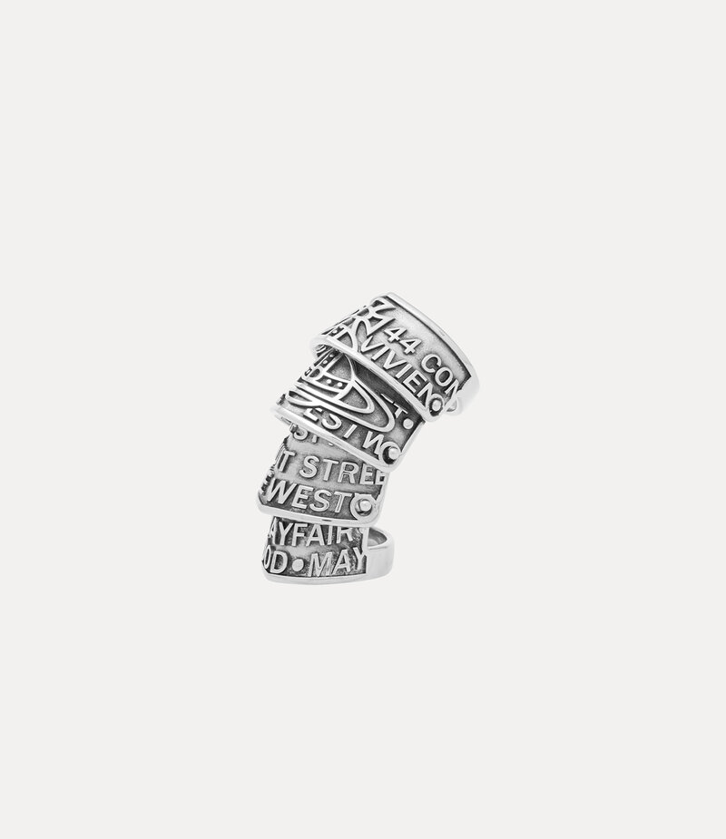 Vivienne Westwood Josephus Ring in Antique Platinum