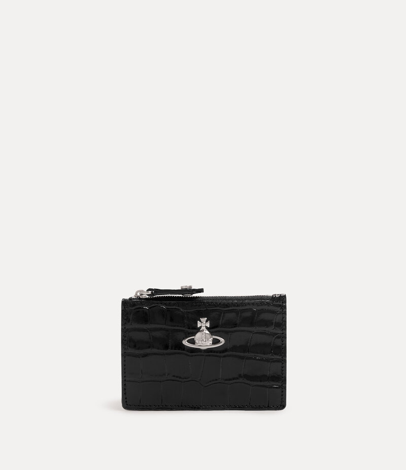 Vivienne Westwood Slim Long Card Holder in Black