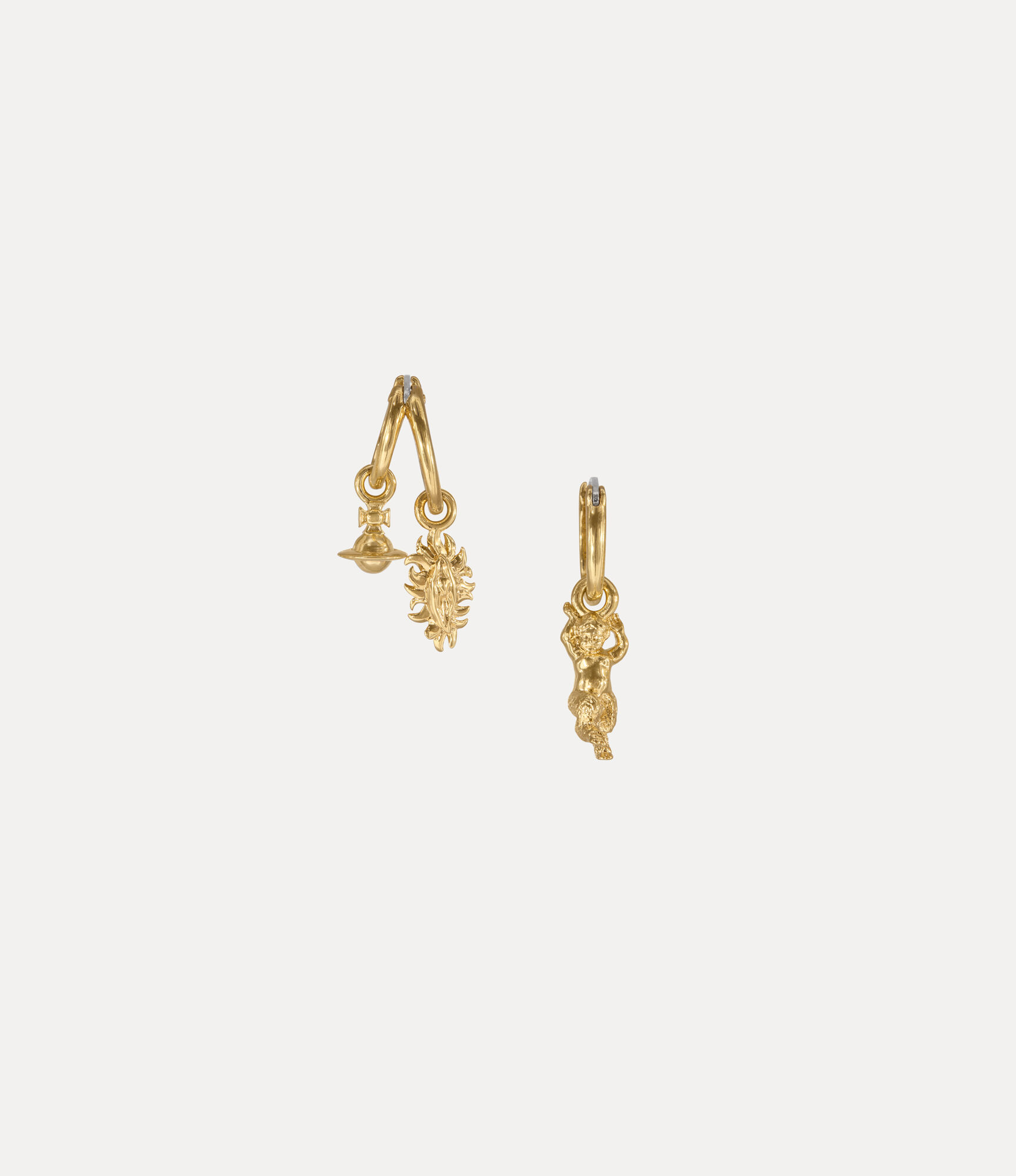 Mini Charms Hoop Earrings  large image number 2