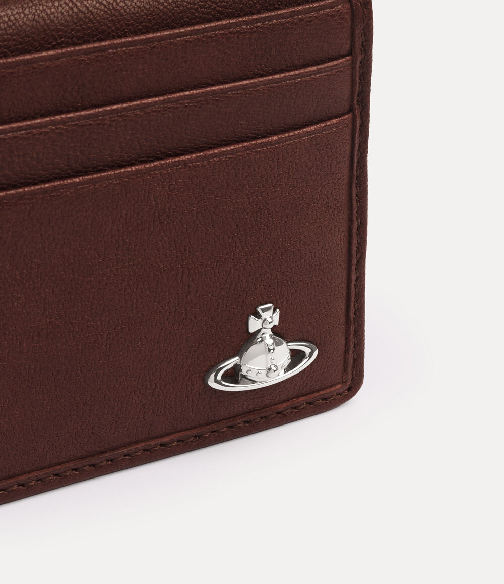 Vivienne Westwood Man. Card Holder in Chestnut, view 3