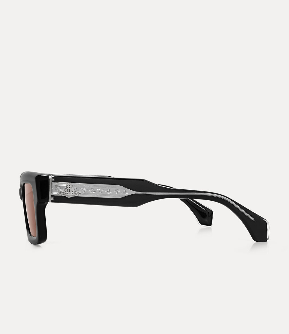 Vivienne Westwood Costello Sunglasses in Black, view 3