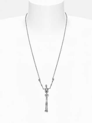 Skeleton long necklace