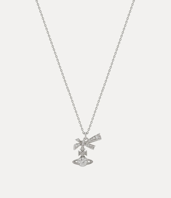 Vivienne Westwood Angelique Pendant Necklace Silver Women