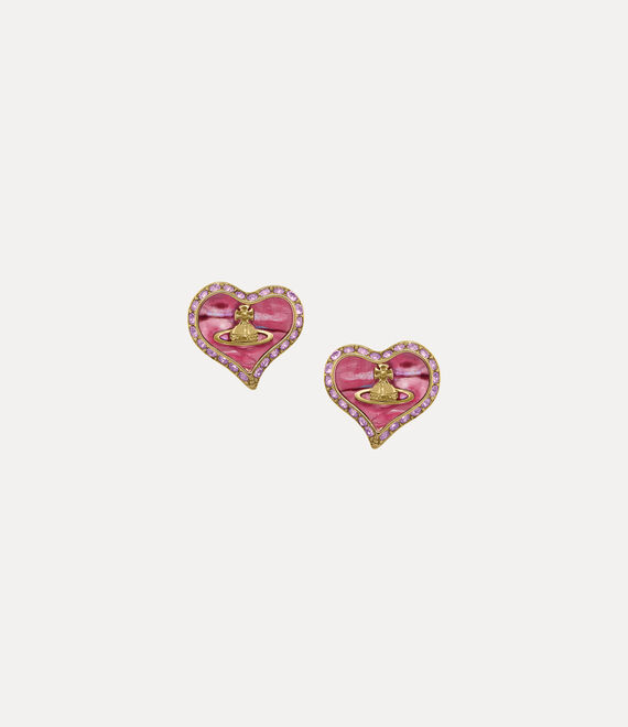 Petra Earrings in GOLD-PINK-VIOLET Vivienne Westwood®