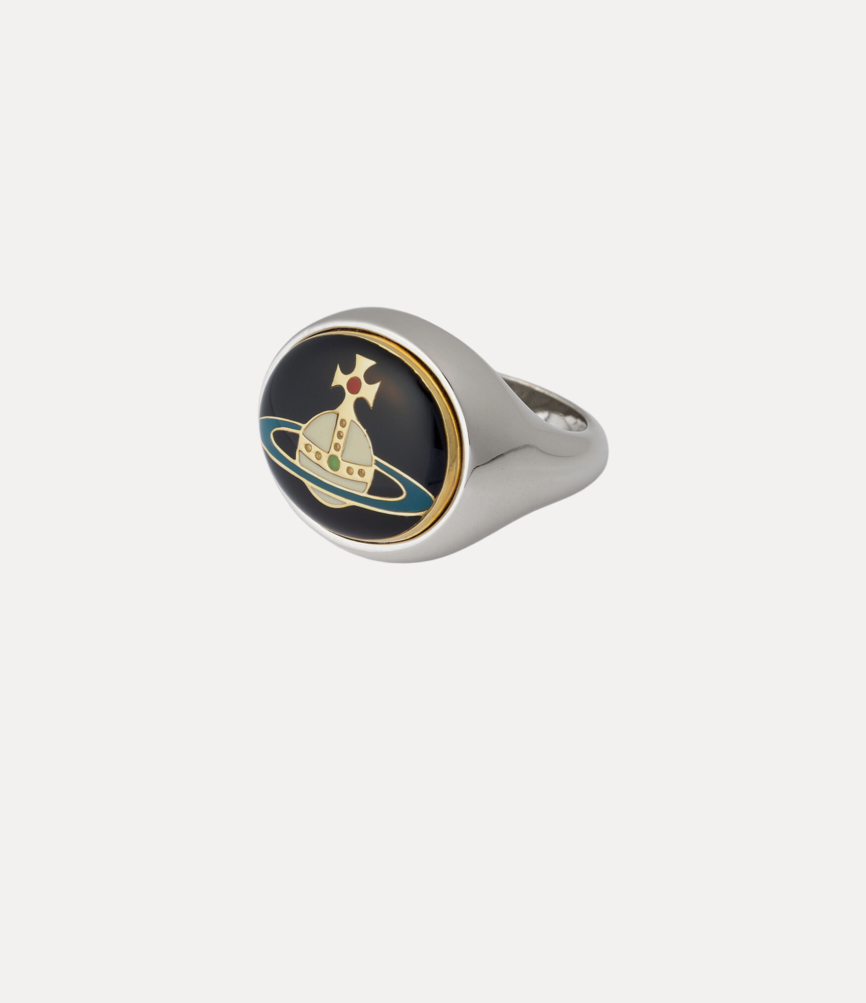 Enamel Button Ring