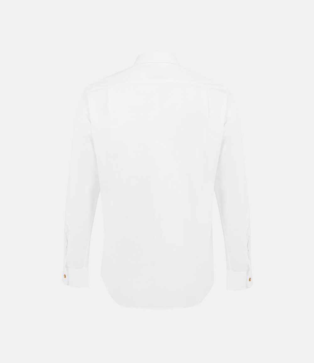 Vivienne Westwood Two Button Krall Shirt in White, view 3