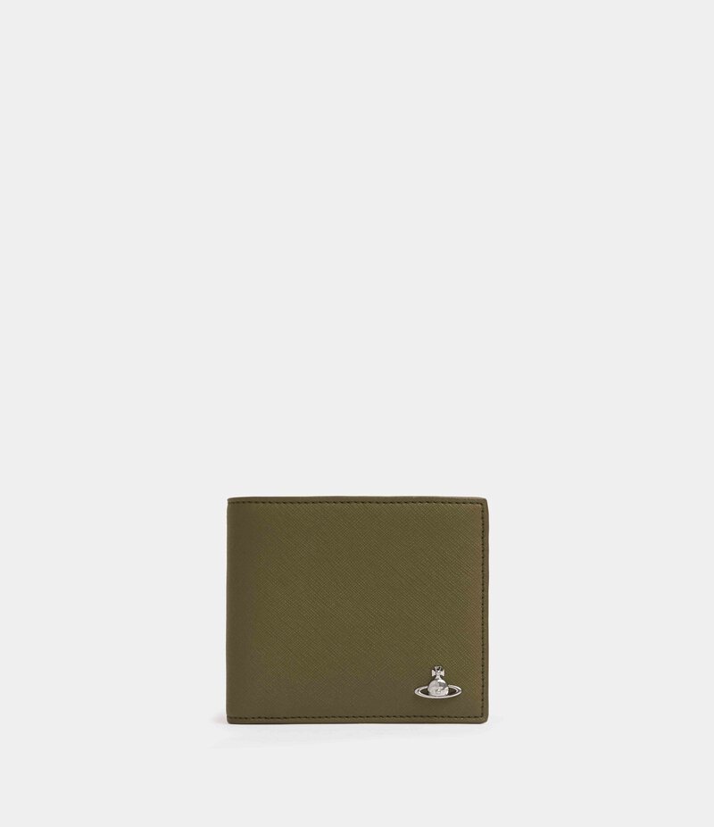 Vivienne Westwood Man. Billfold Wallet in Khaki