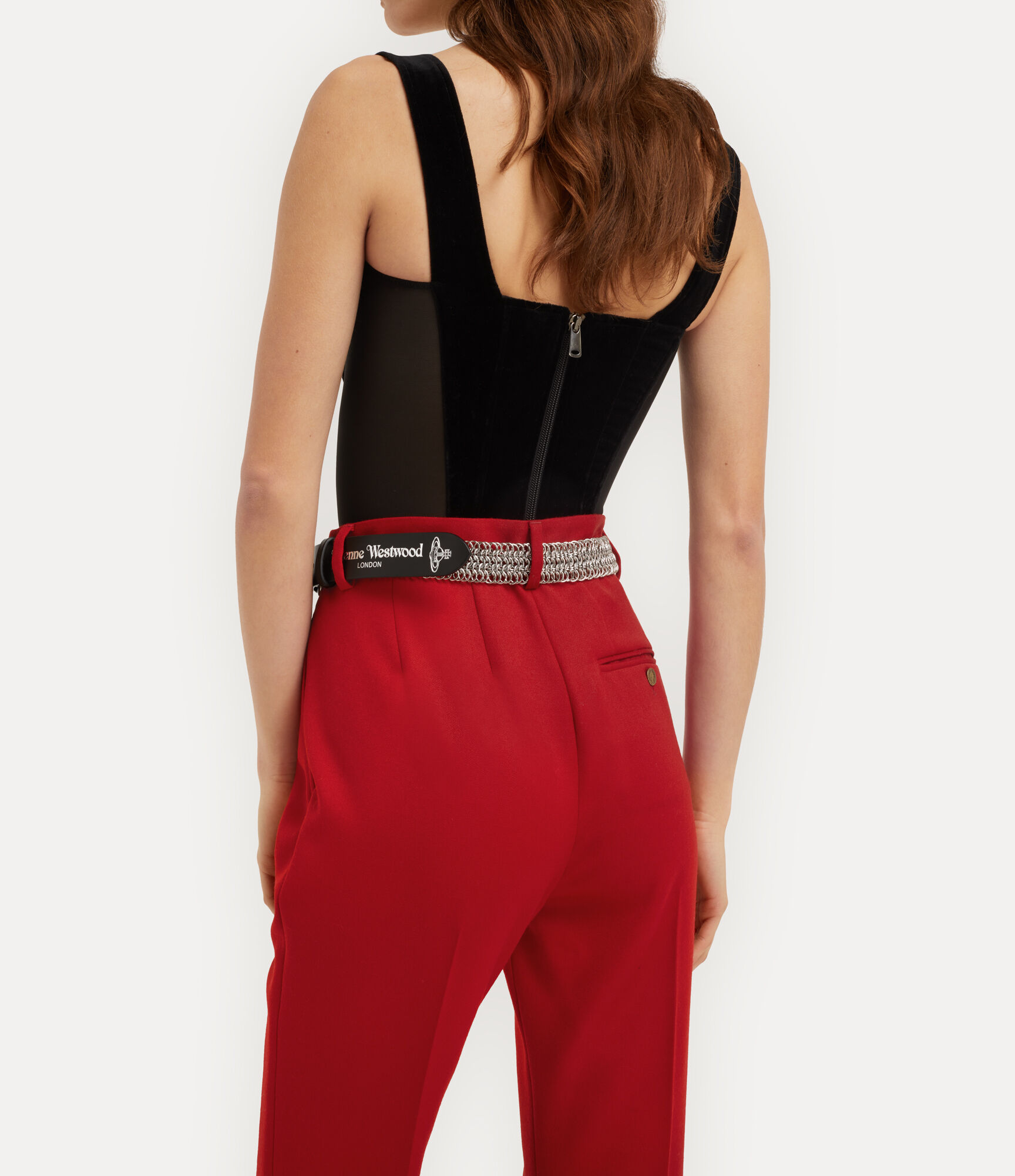 Chain Leather Belt   large image number 3