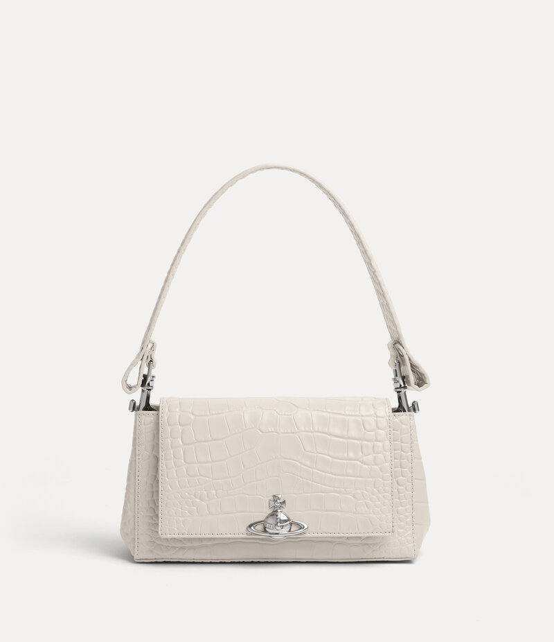 Vivienne Westwood Hazel Medium Handbag in Pearl White