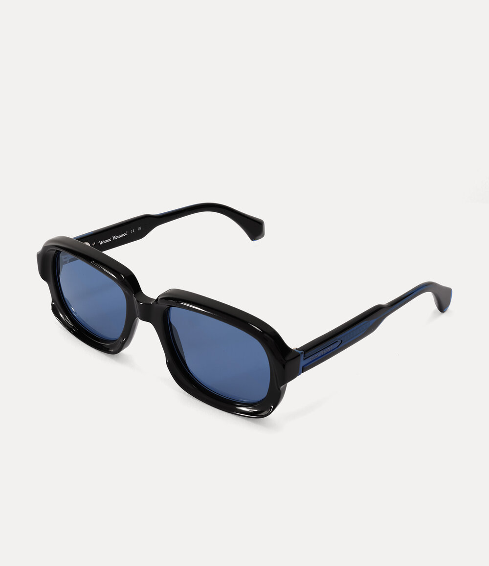 Vivienne Westwood Claude Sunglasses in Black, view 4