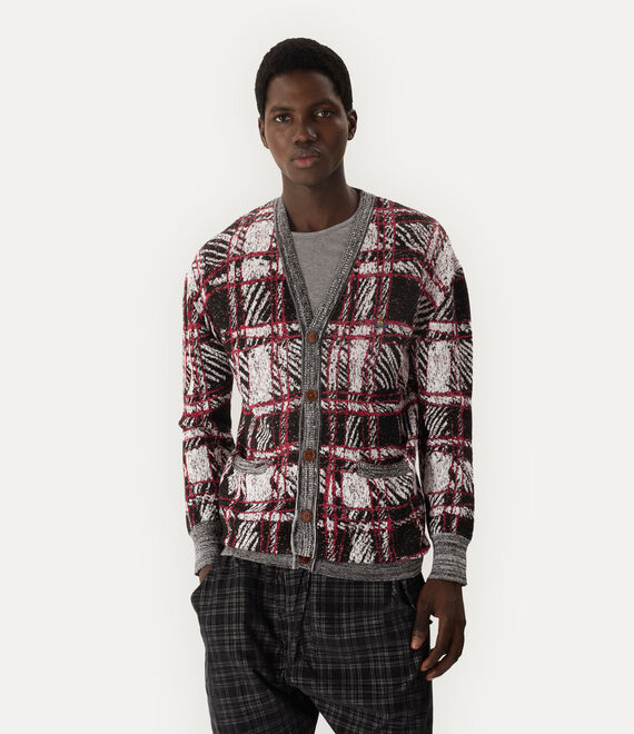 Scribble Check Cardigan 4