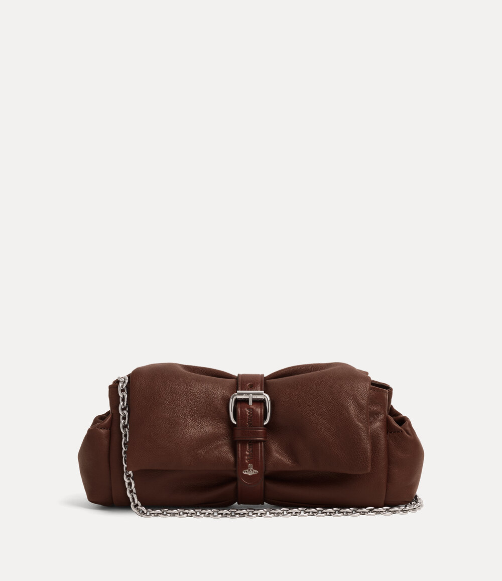 Vivienne Westwood Hazel Treasure Clutch in Chestnut, view 3